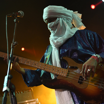 Tinariwen are poet-guitarists and soul rebels from the Southern Sahara desert. Their music expresses the aspirations of their people, the Kel Tamashek or 'Touareg' of the southern Sahara desert.