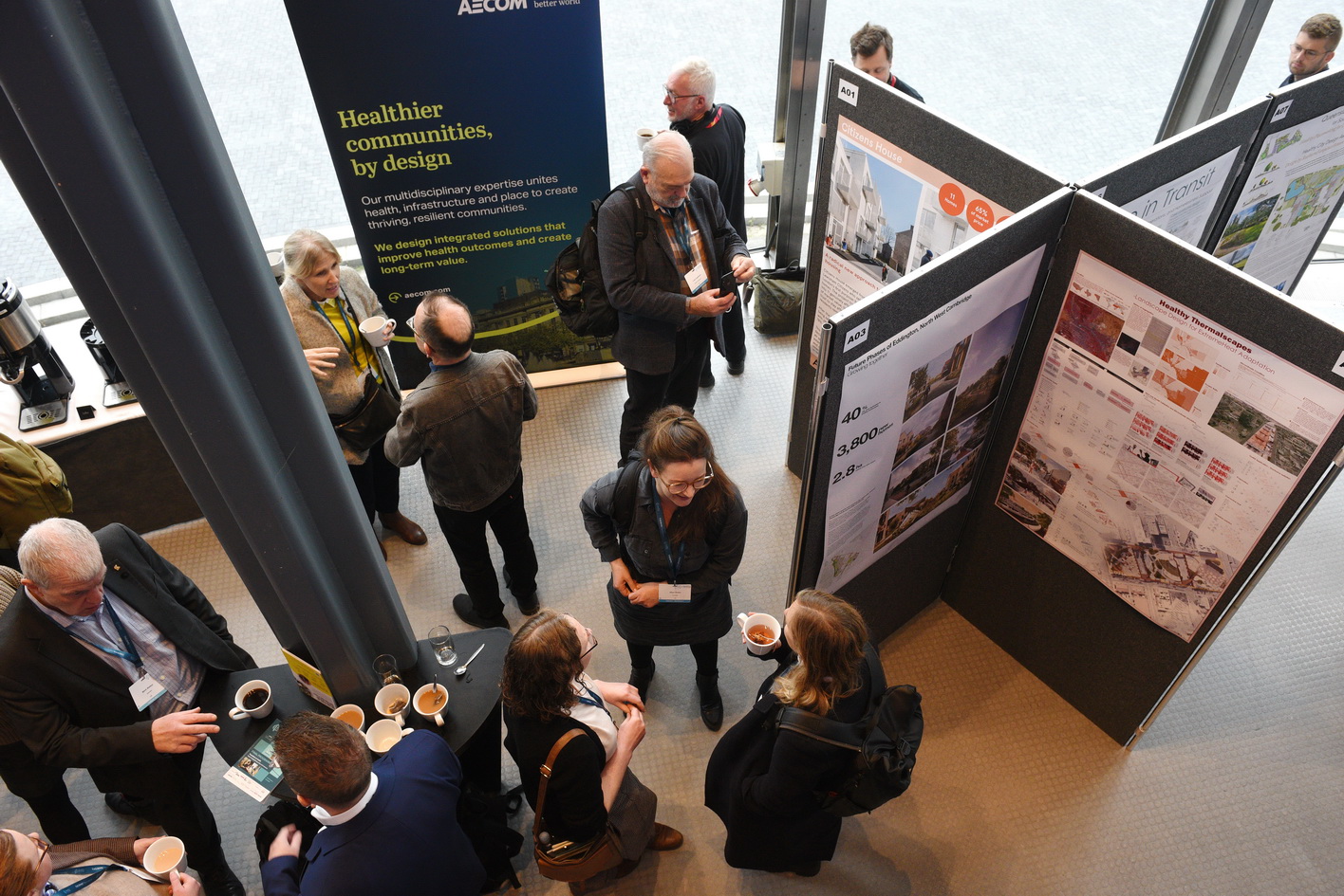 Networking on an exhibition show floor