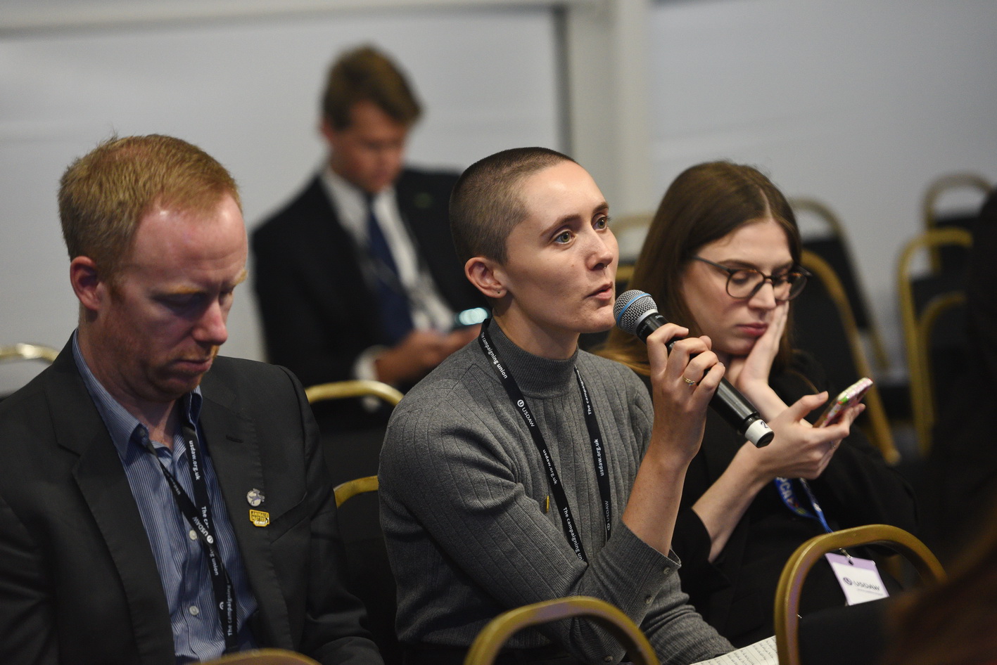 Wide view of the Labour Party Conference hall