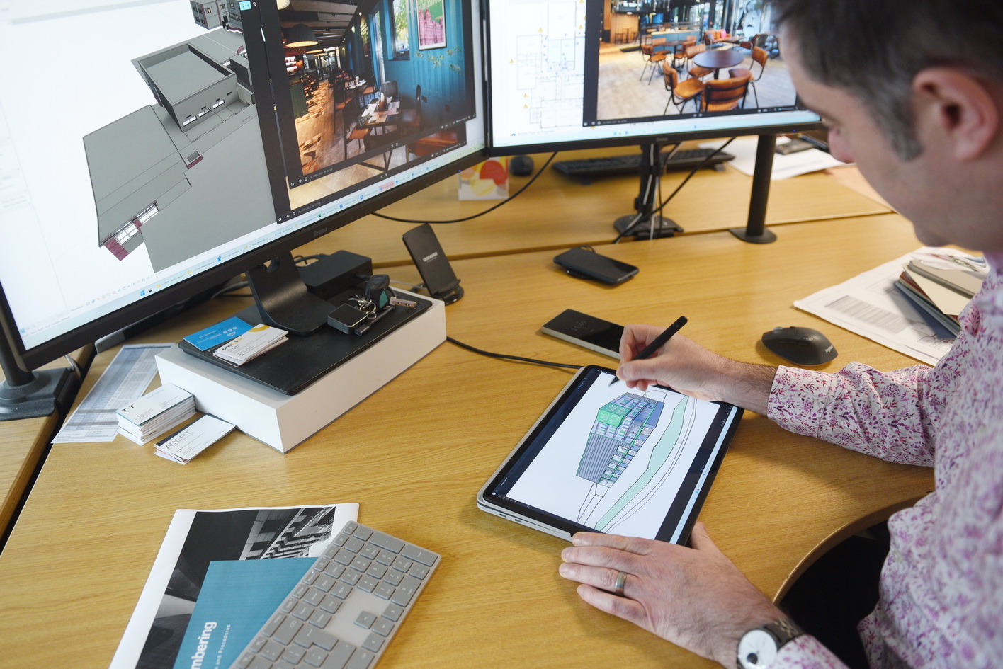 Office photography showing workplace culture