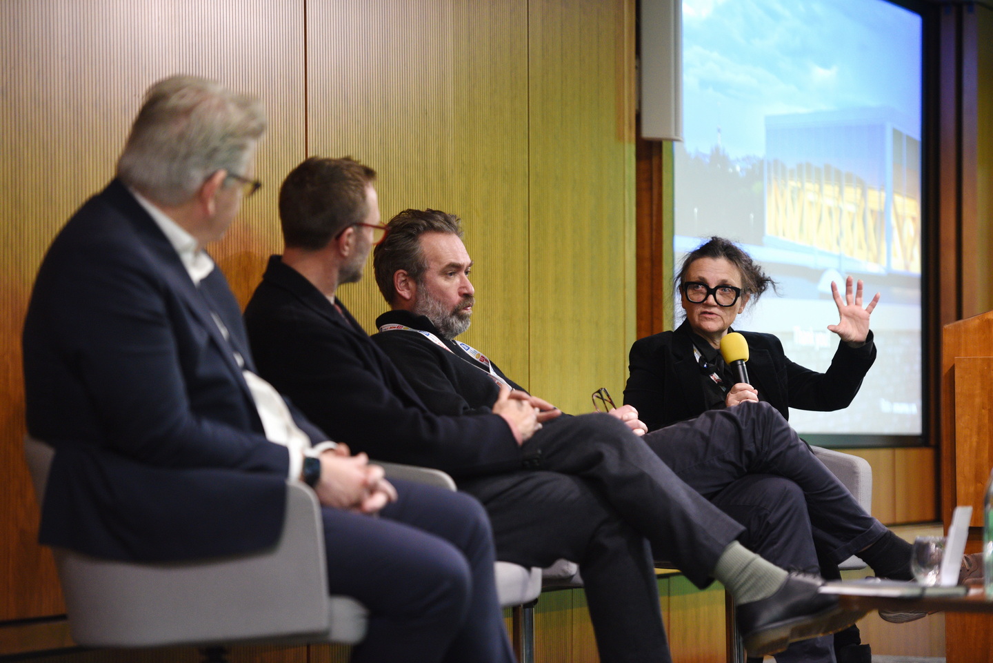 Panel discussion with speakers and audience