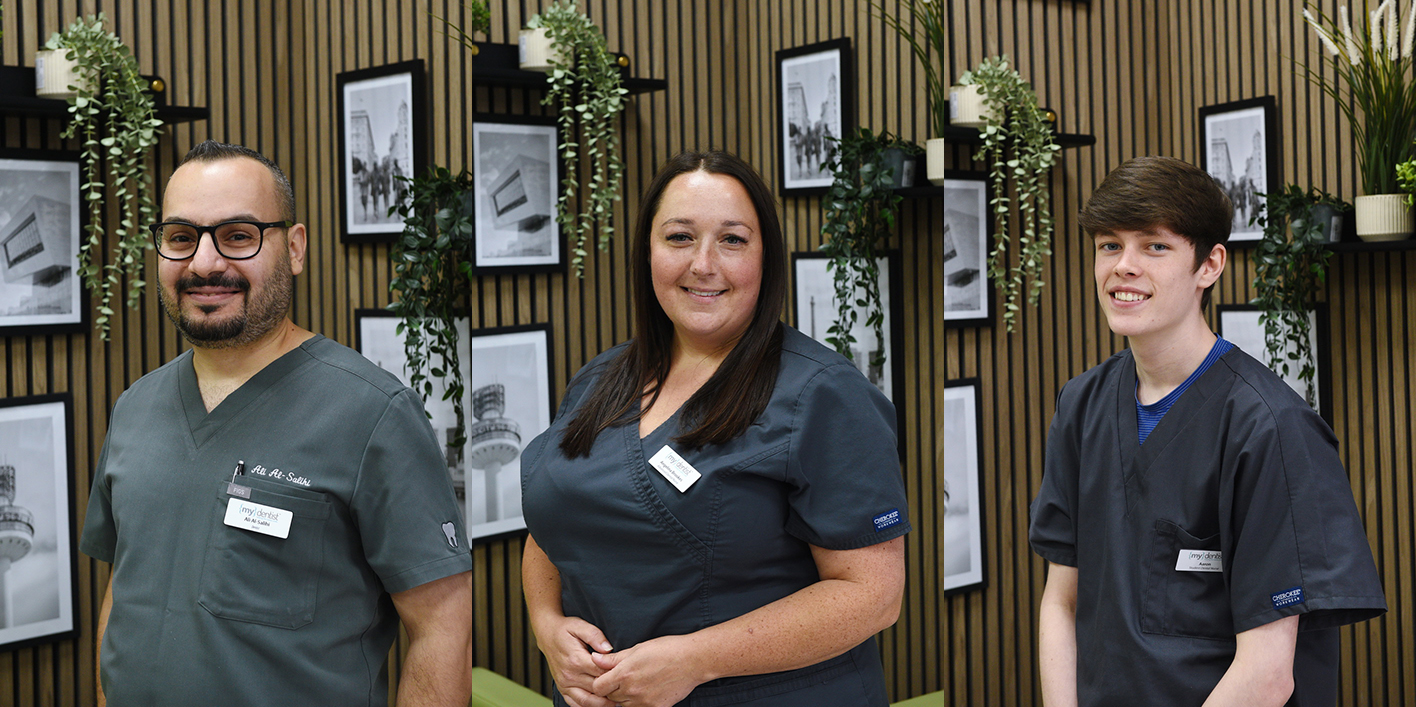 Surgery staff portraits in a clinical environment