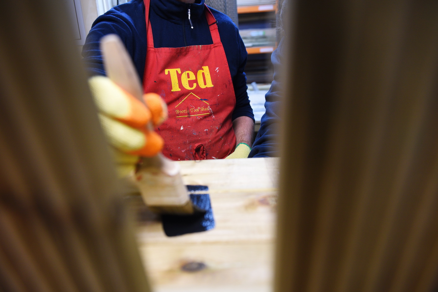 PR Press photography at a community based workshop with a mix of generations in Liverpool