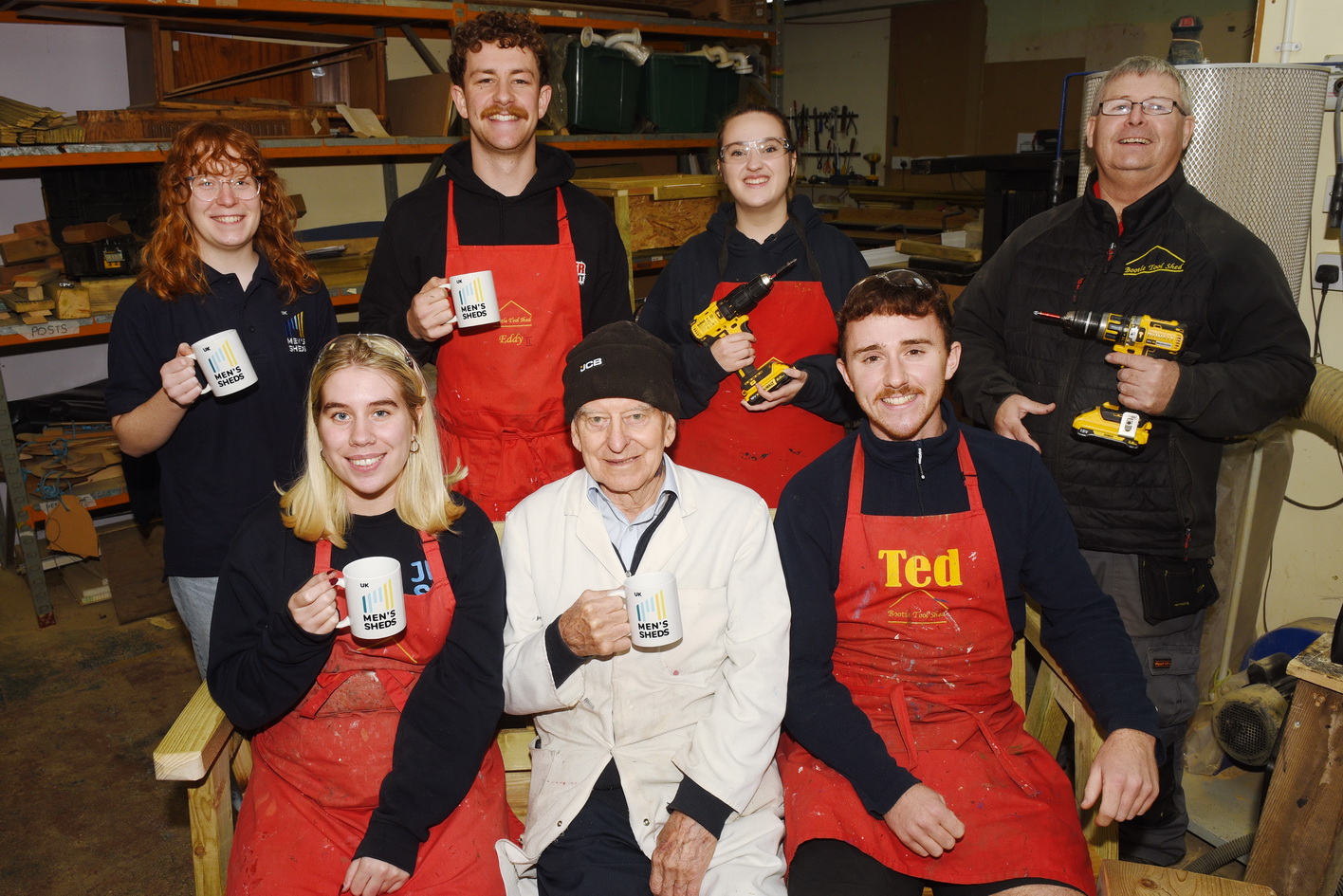 PR Press photography at a community based workshop with a mix of generations in Liverpool