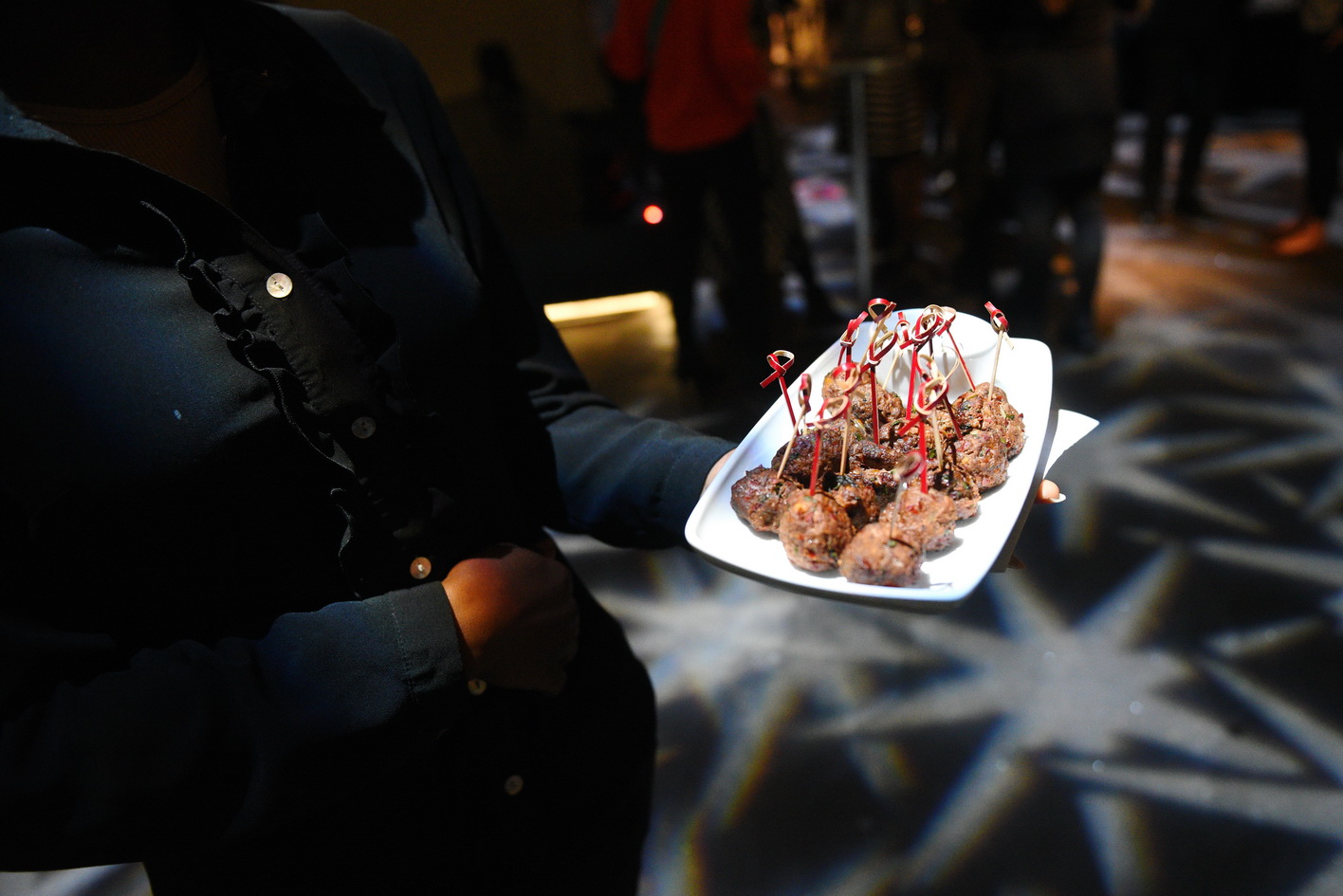 Evening event photographer coverage at Imperial War Museum North - presentation speaker