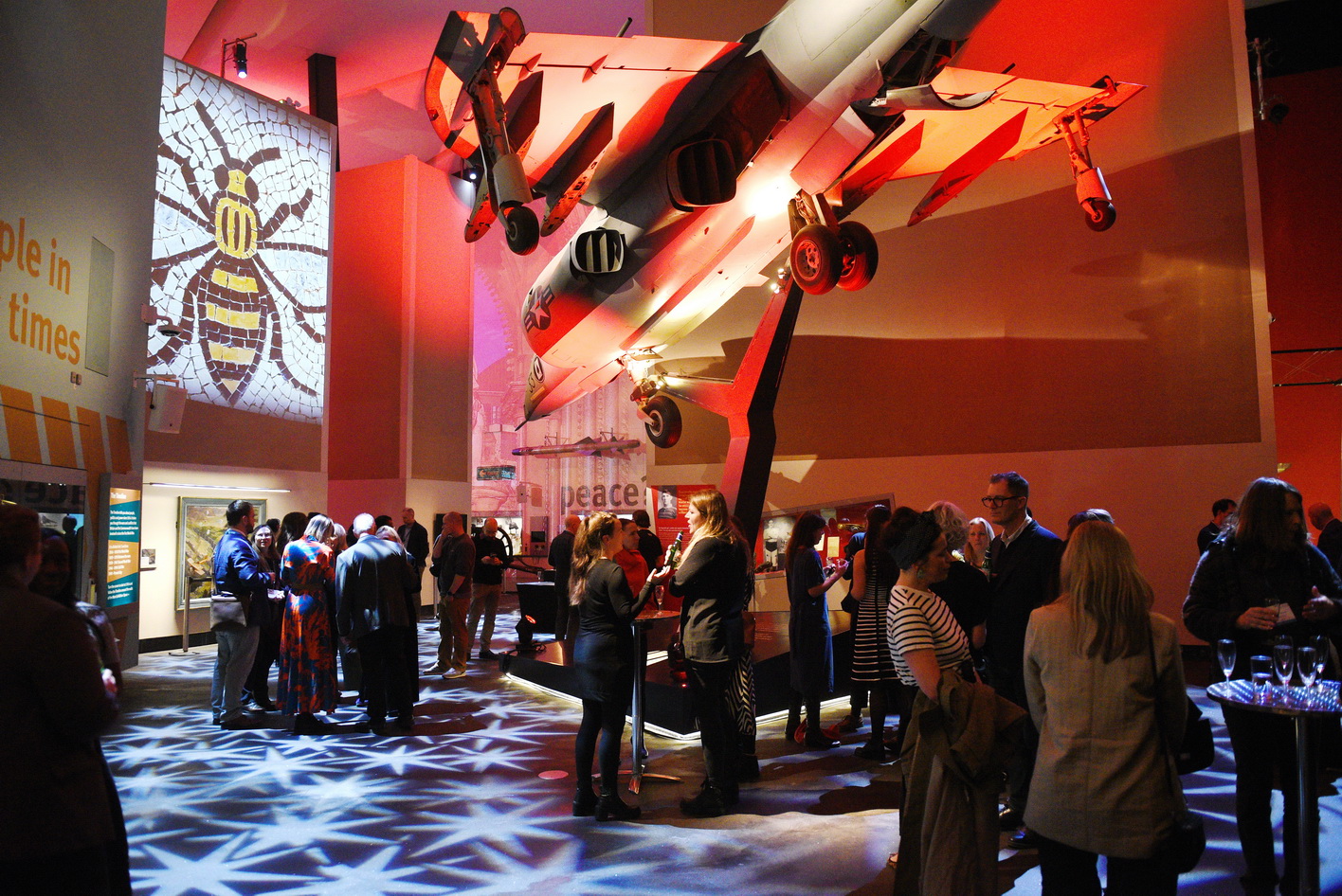 Evening event photographer coverage at Imperial War Museum North - presentation speaker