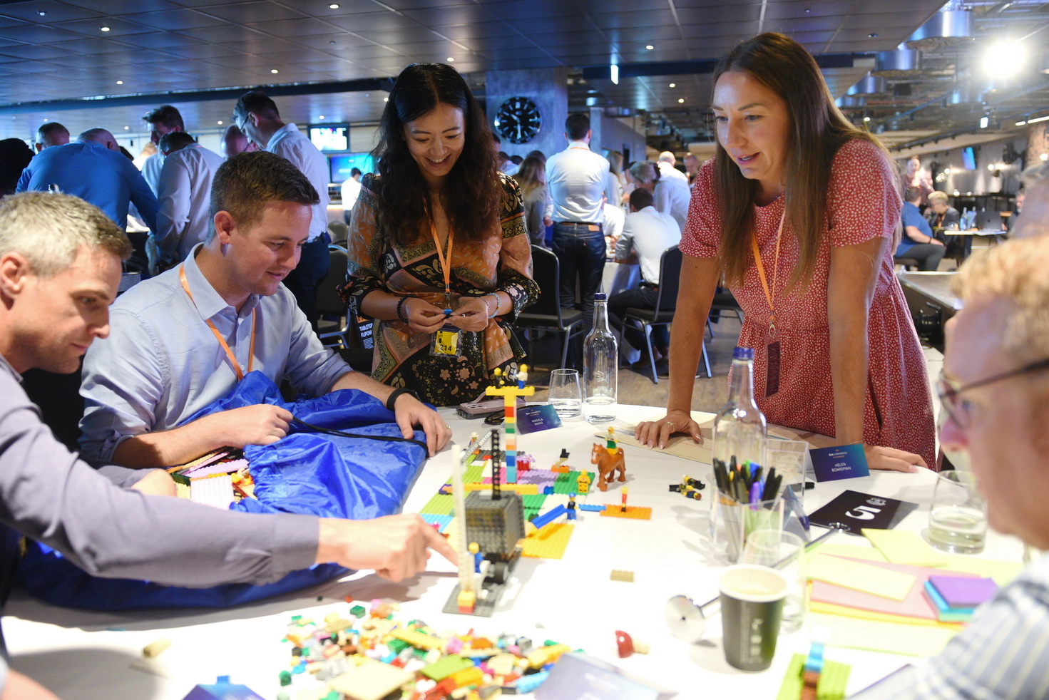 Business team building event
