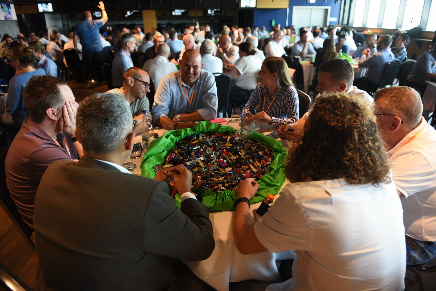 Creativity and collaboration at team building event