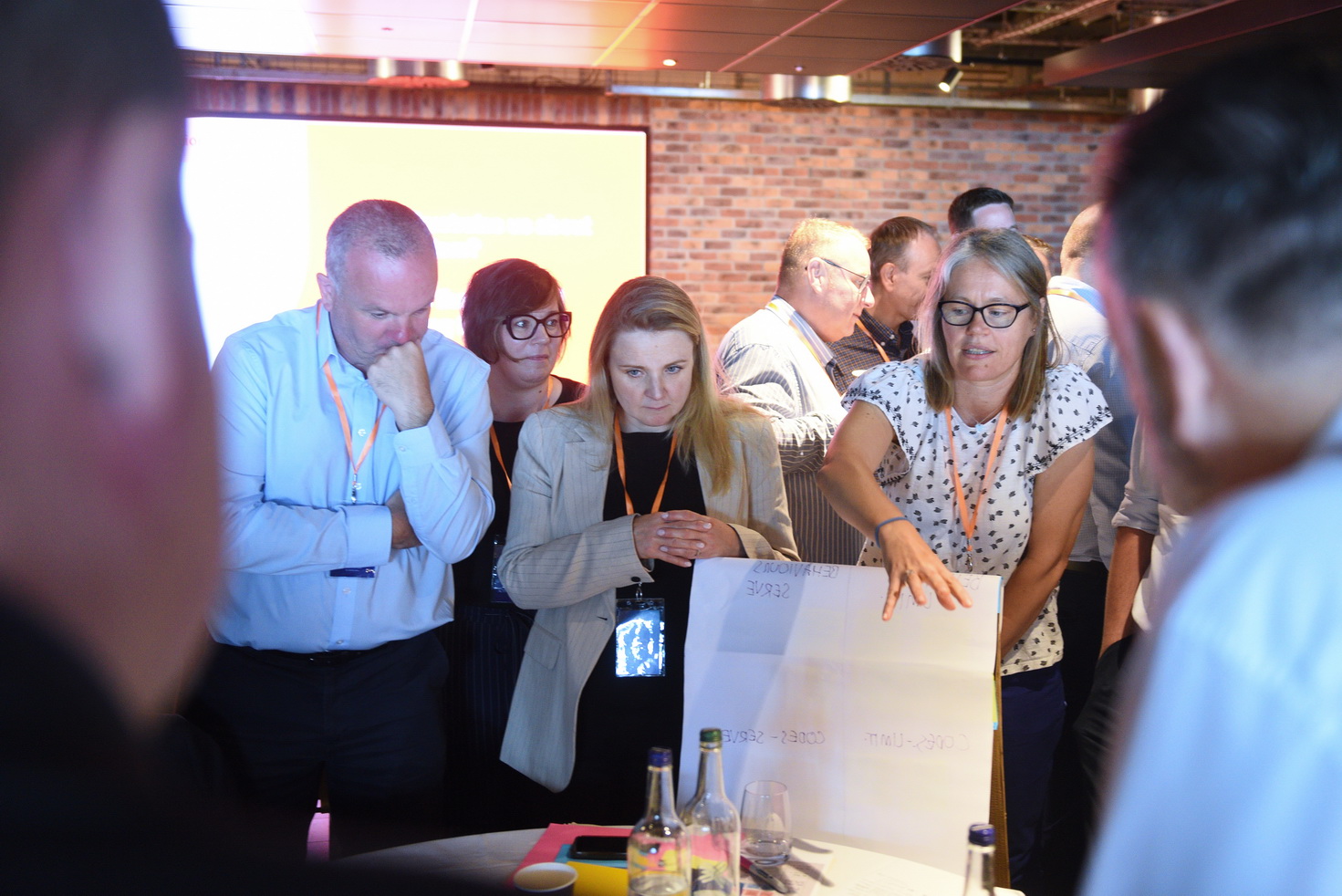 Feedback time at corporate event