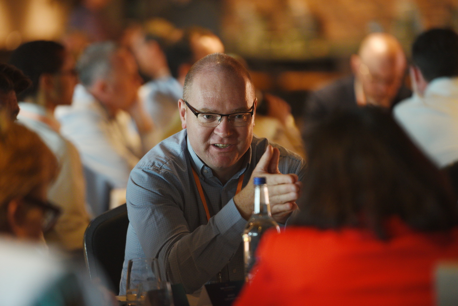 Passionate teams at corporate event