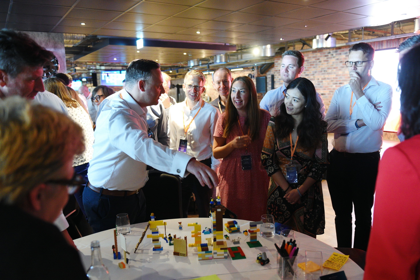 Project feedback at corporate event