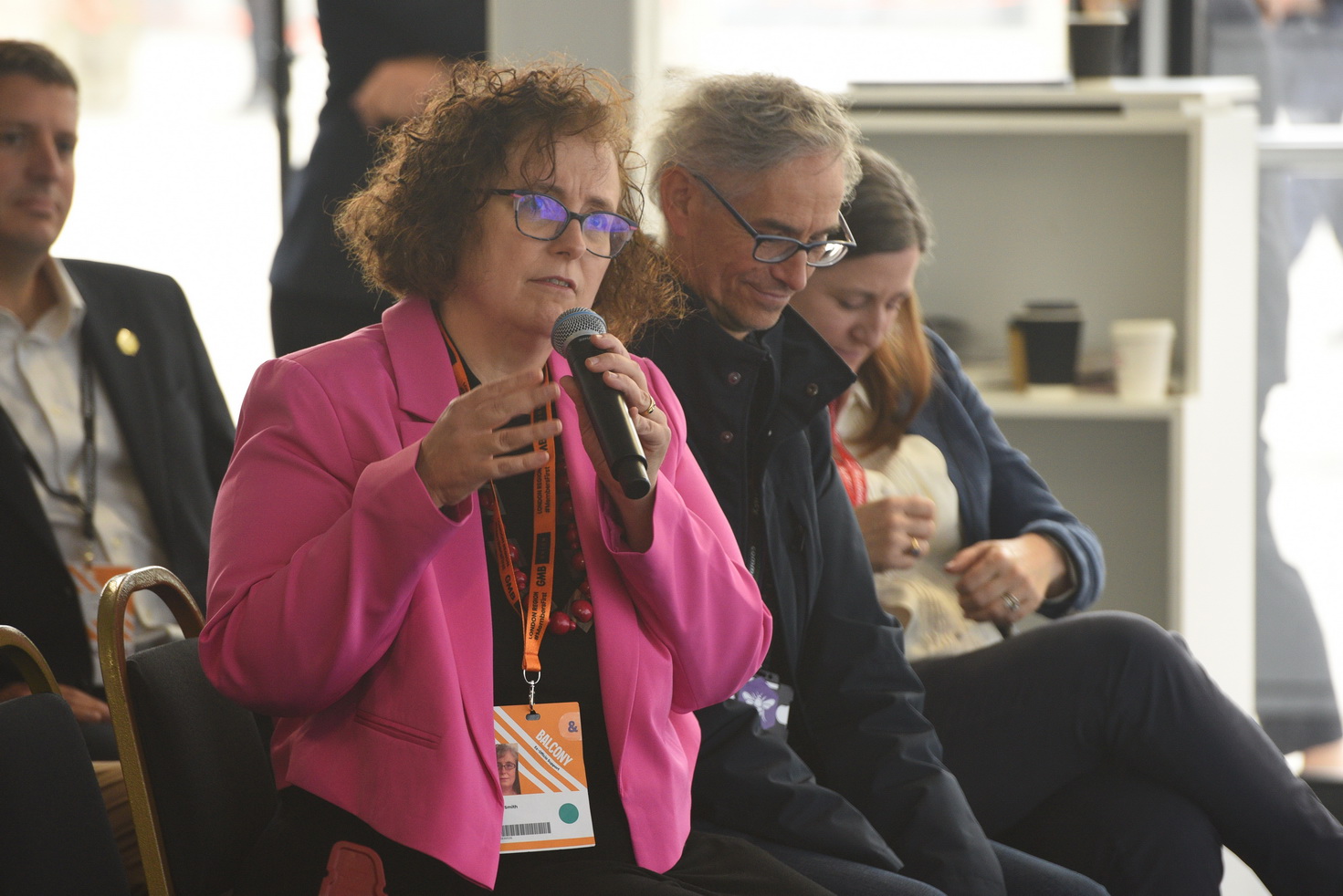 Delegate interaction at Labour Party Conference 2026