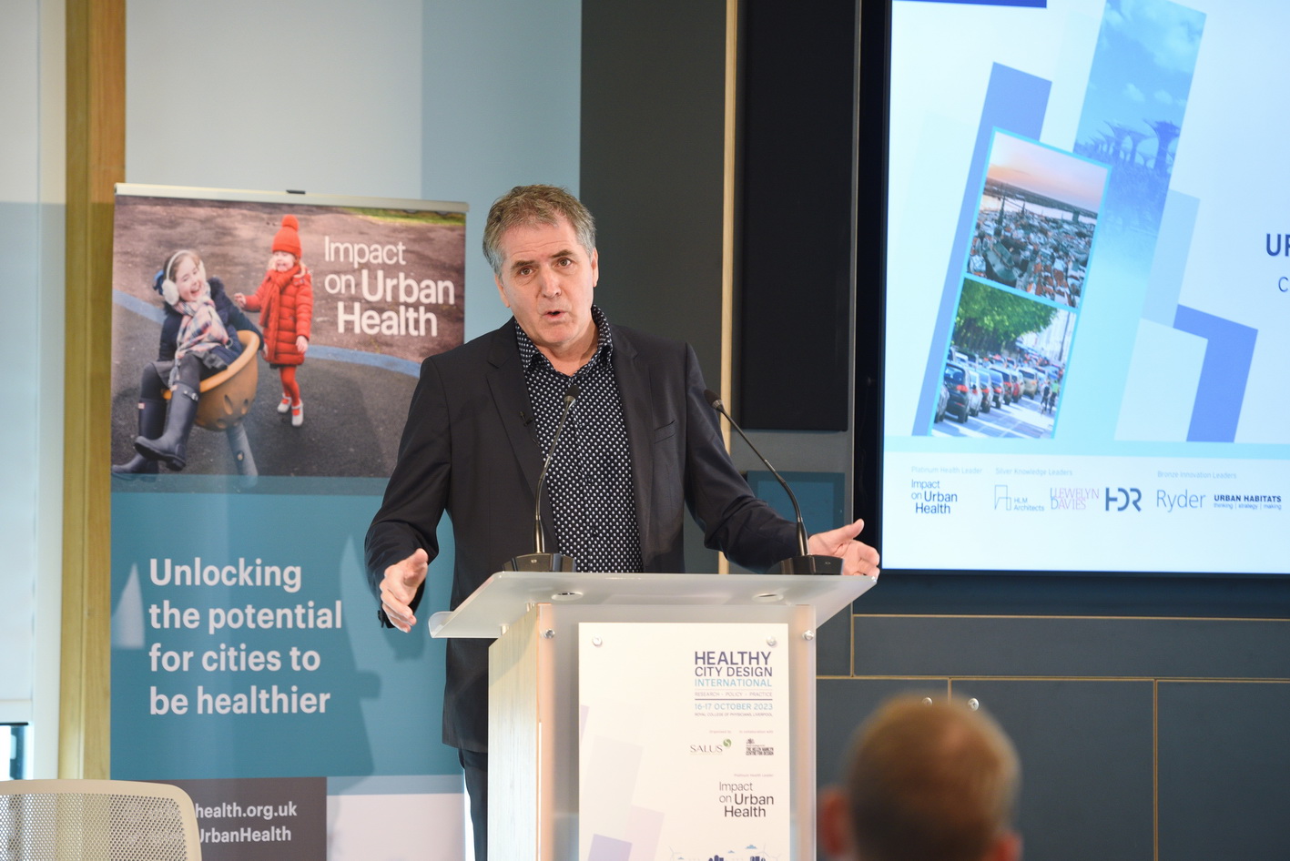 Steve Rotheram Metro Mayor of the Liverpool City Region speaking at conference photography