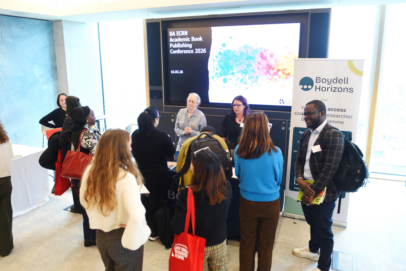 Busy event atmosphere