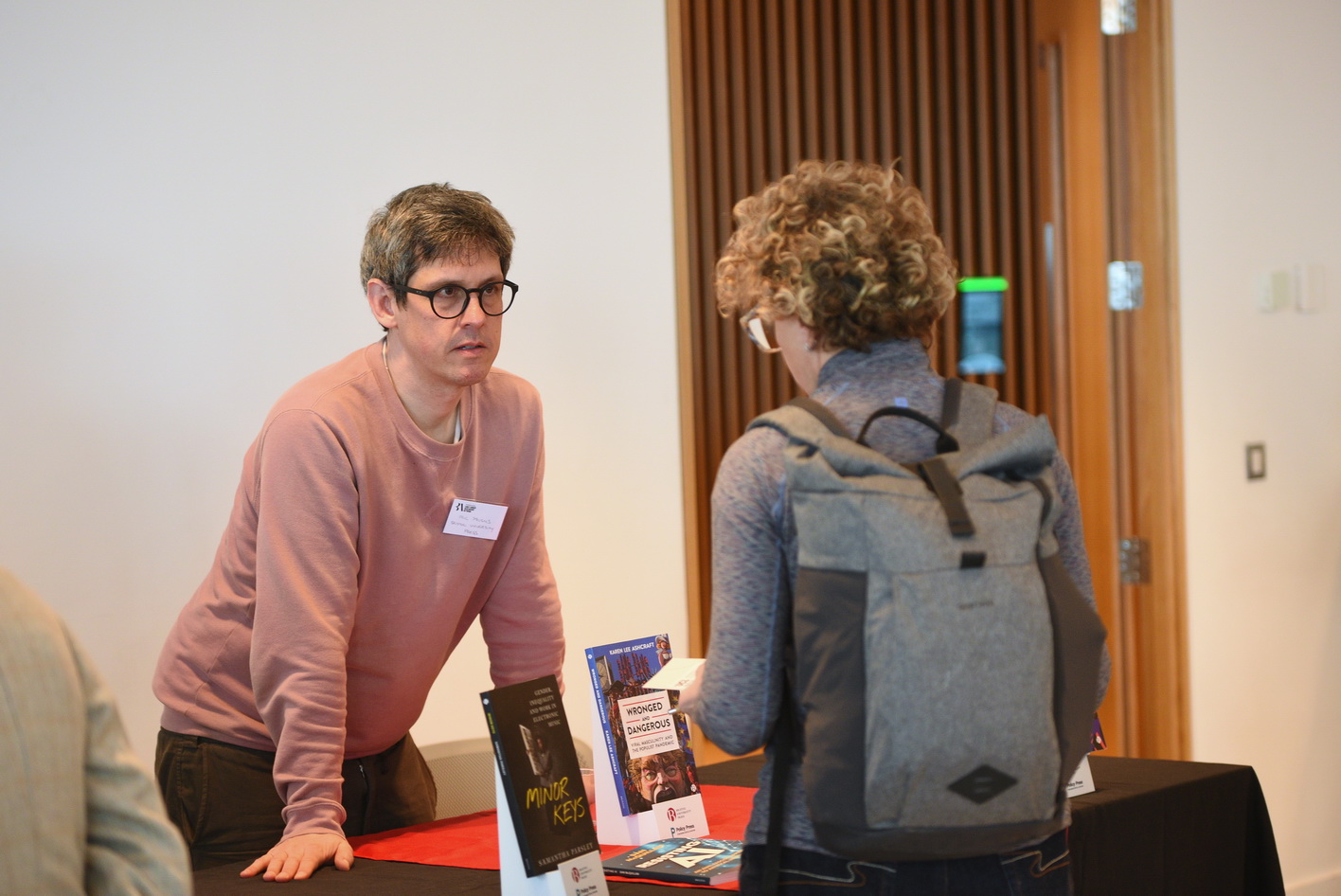 Delegate interaction at conference