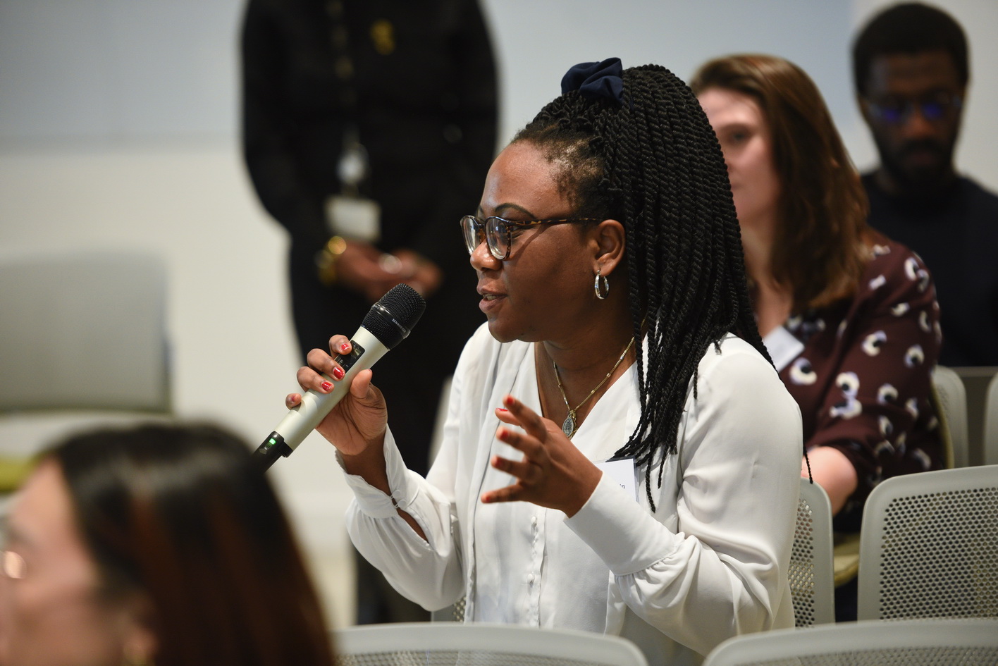 Delegate questions at conference