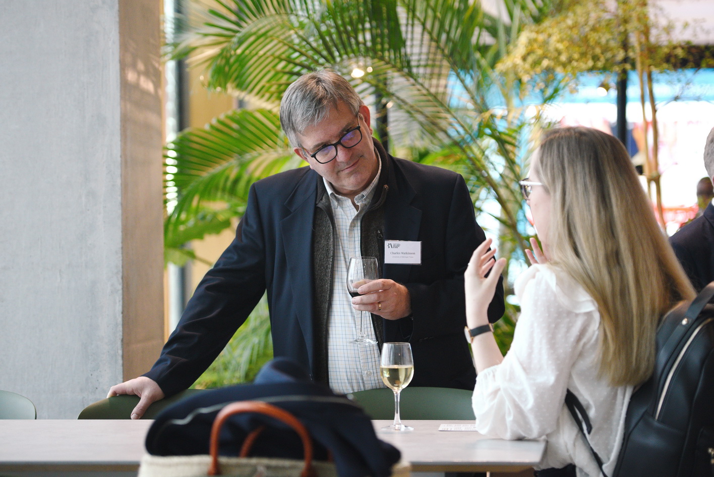 Drinks and networking at conference