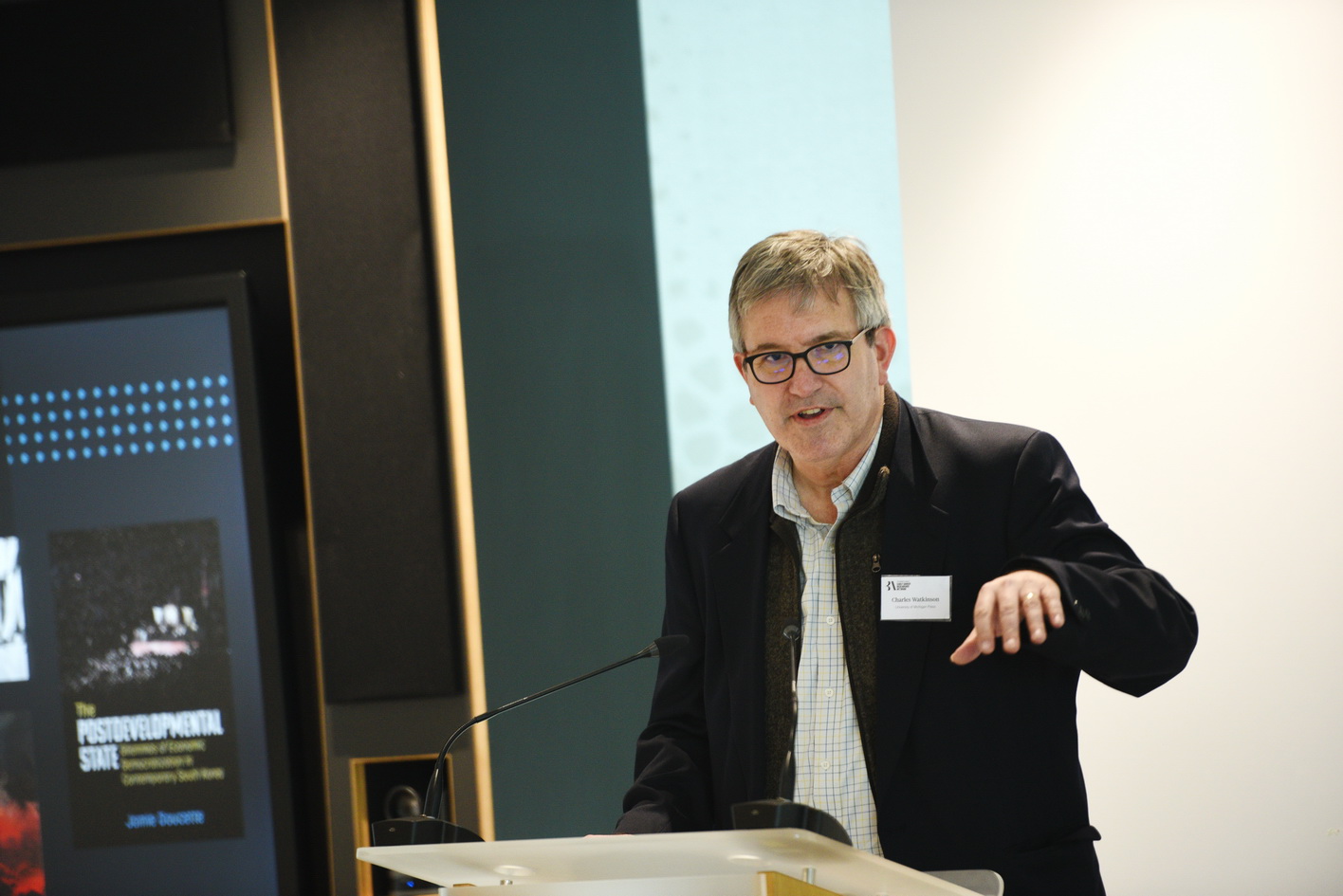 Speaker captured at conference