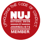 NUJ Member Photographer in Liverpool badge