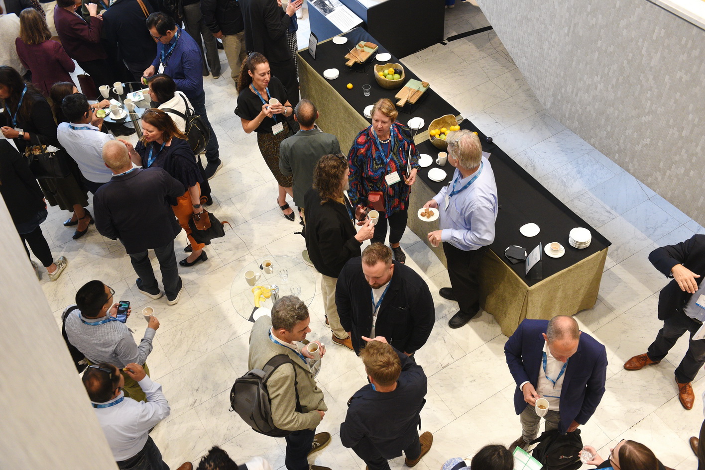 Event networking from above photograph