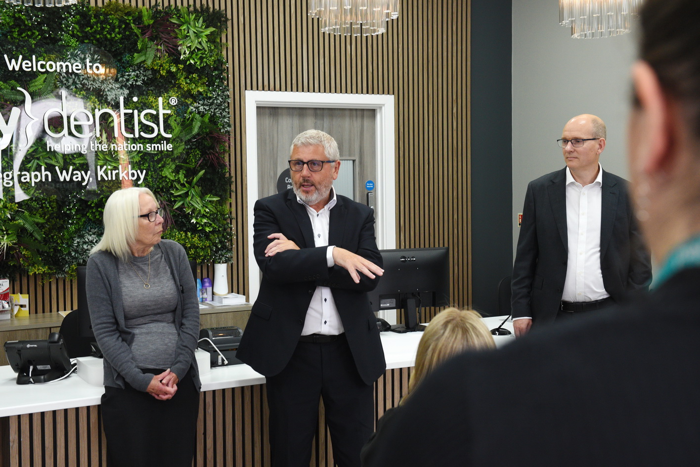 Behind The Scenes case study photo shoot at a Dental Surgery Launch