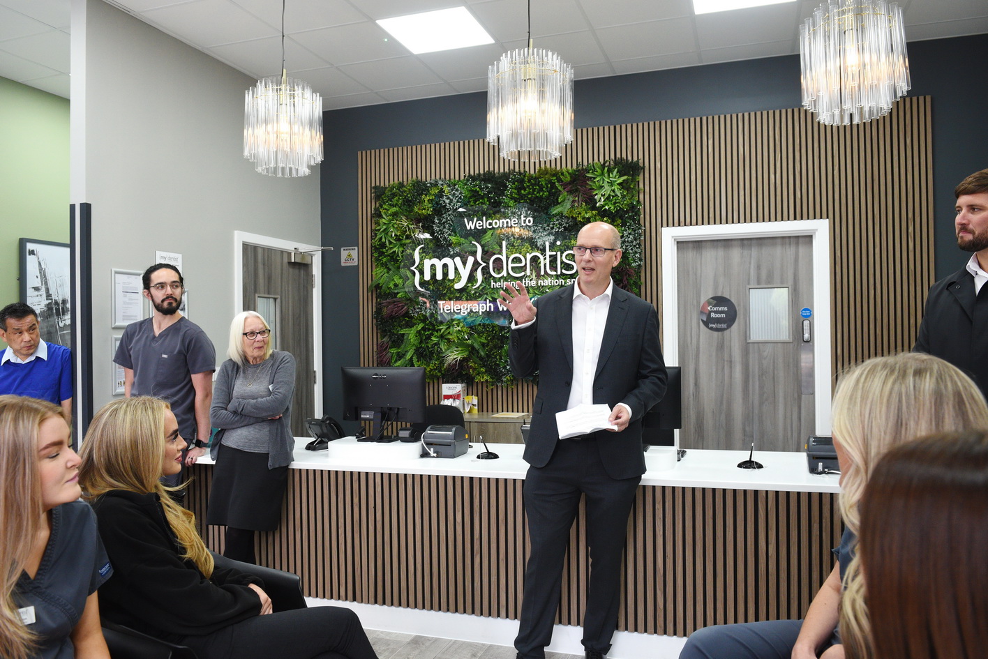 Behind The Scenes case study photo shoot at a Dental Surgery Launch